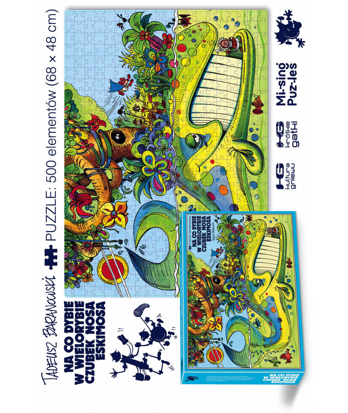 Puzzle na co dybie w wielorybie czubek nosa Eskimosa!