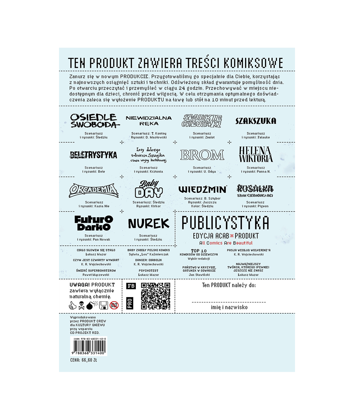 Produkt 25 - LIMITOWANA OKŁADKA XUH