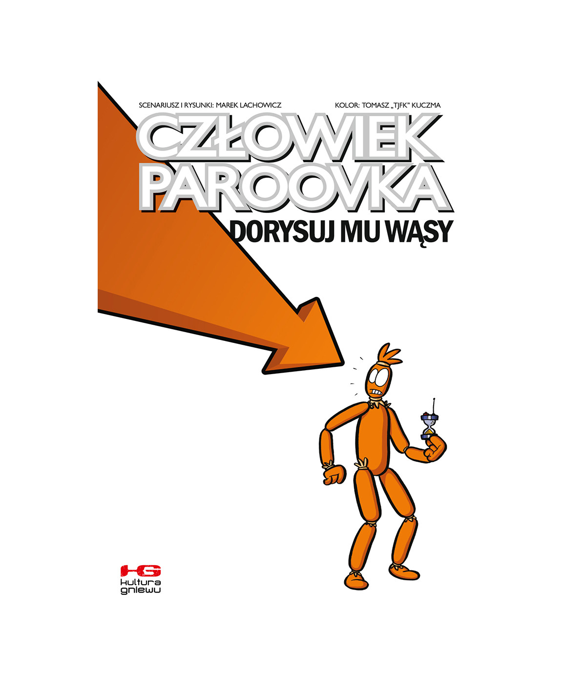 Człowiek Paroovka. Dorysuj mu wąsy